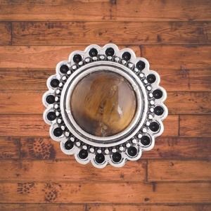 Tiger Eye Snap Button